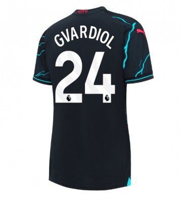 Manchester City Josko Gvardiol #24 Replika Tredjetrøje Dame 2023-24 Kortærmet